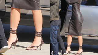 Is This Shoe OK? Bottega Veneta's Snake Print Wraparound High-Heel Sandals
